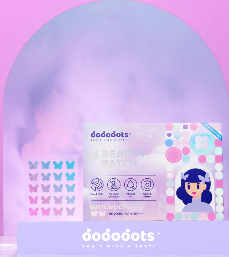 PAC of 3 Dododots Pimple Patch | Cute Hydrocolloid Acne Stickers for Fast Blemish Care